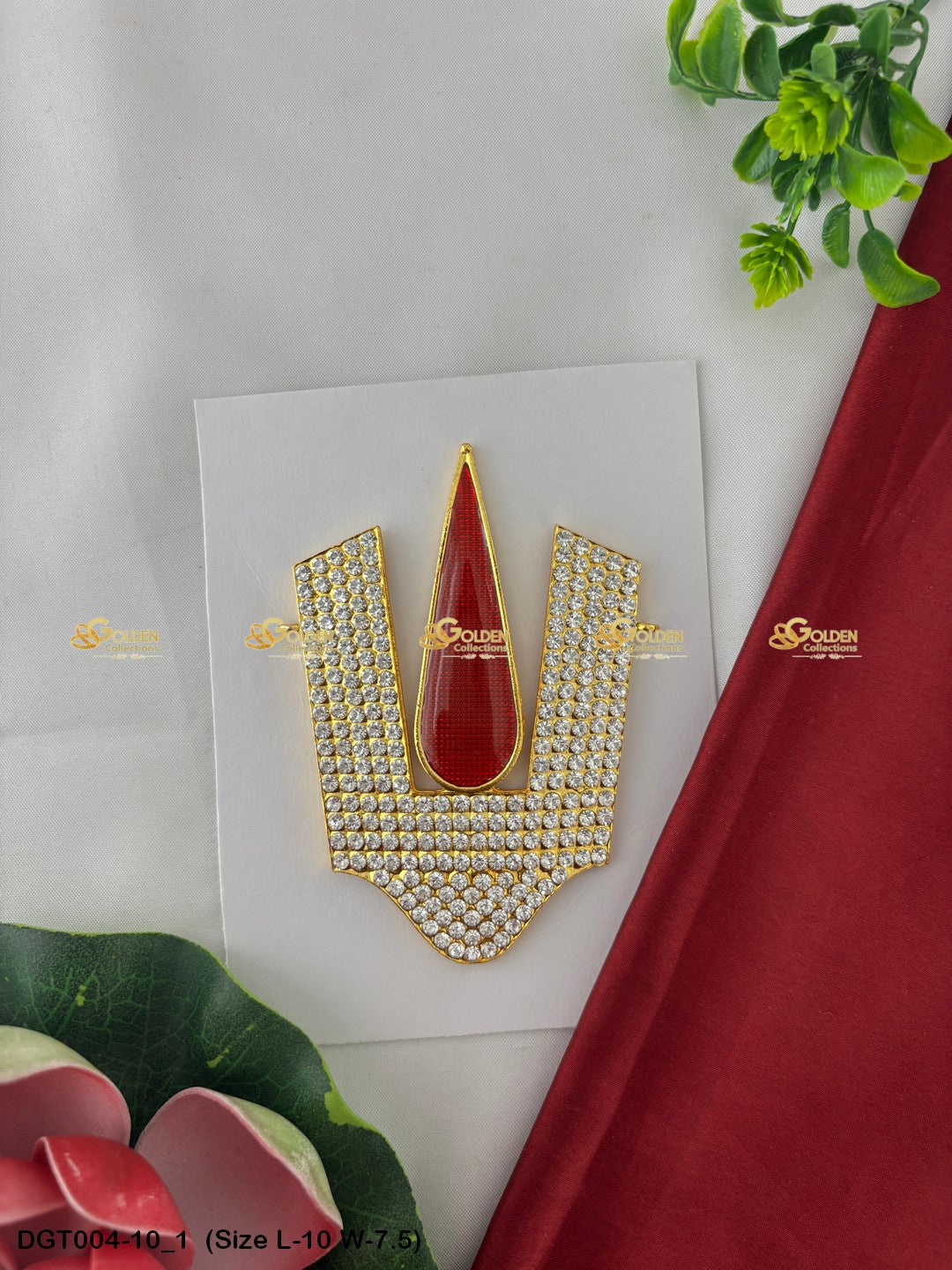 Balaji Namam Goldencollections Size: 10 x 7.5, Color: Multi, Style: Balaji Namam Image 1