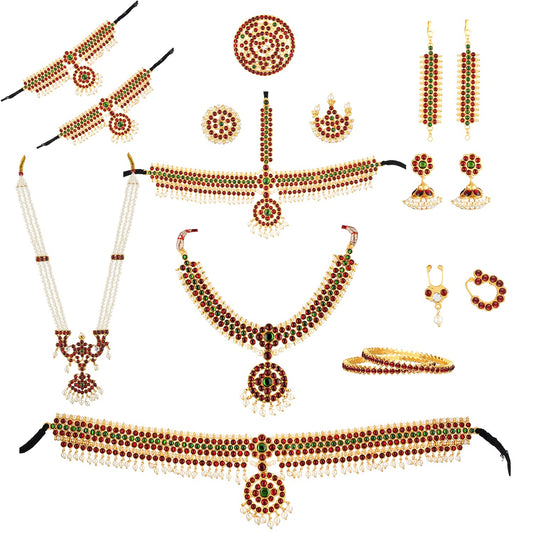 Bharatanatyam Jewellery Set for Kids - Little Radha Krishna 
