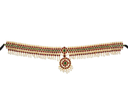 Bharatanatyam waist belt kamarpatta vaddanam Jewellery Set for Kids - Little Radha Krishna