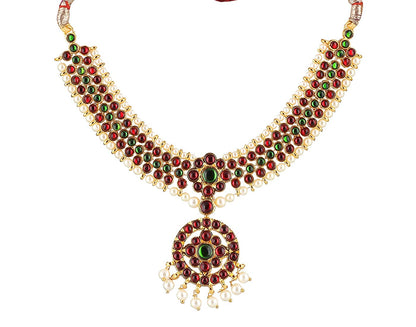 Bharatanatyam Necklace Jewellery Set for Kids - Little Radha Krishna