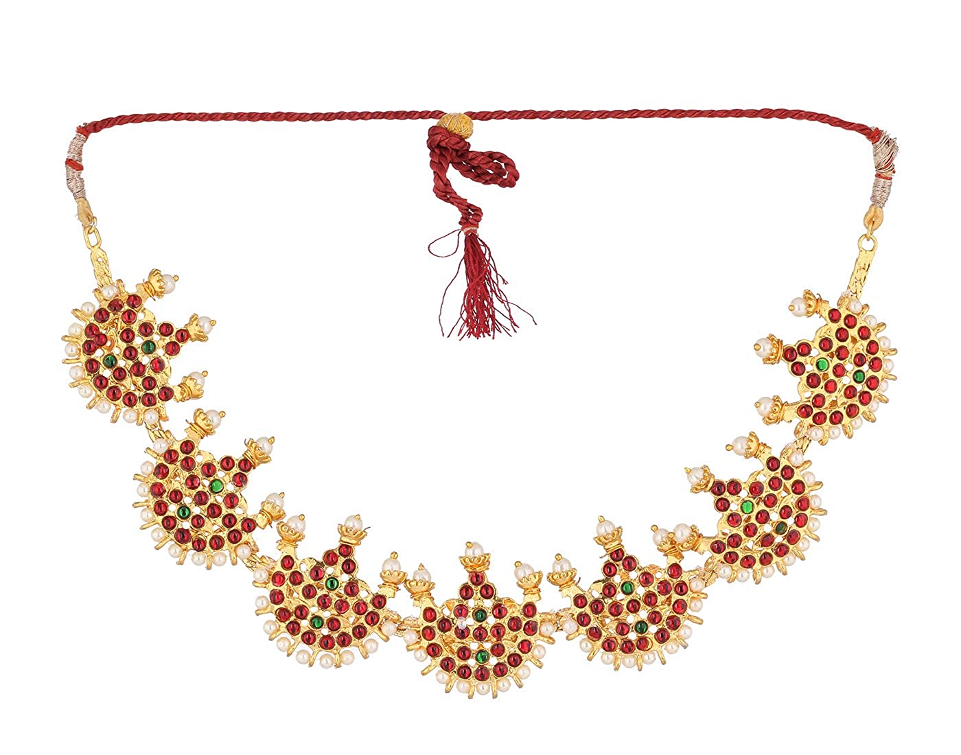 Graceful Divine Haram Necklace for Bharatanatyam Goldencollections