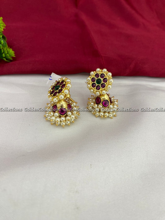 Buttalu Earrings: Bharatanatyam Jhumkas by GoldenCollections BBE-002