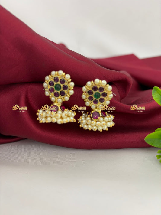 Buttalu Earrings: Bharatanatyam Jhumkas by GoldenCollections BBE-002