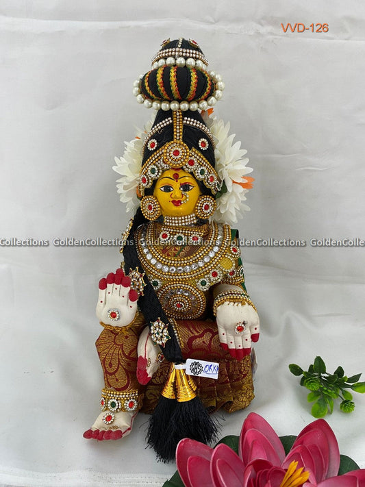 Charming Varamahalakshmi Idols Full Jewelry Goldencollections VVD-126