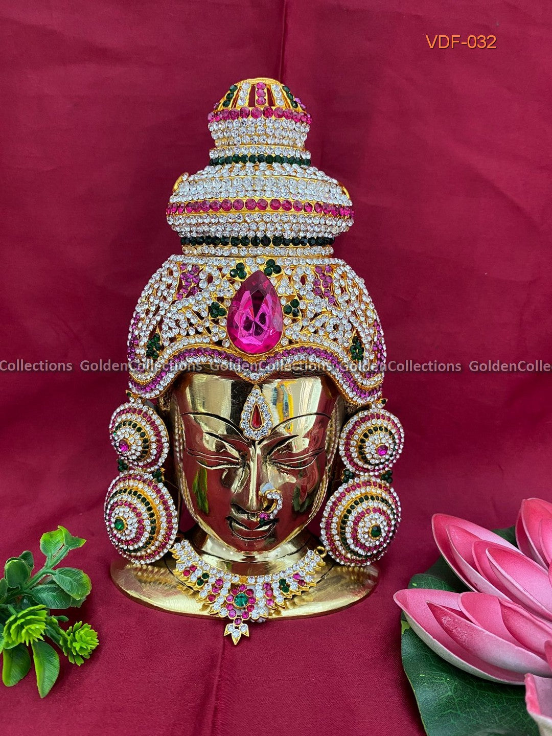 Decorative Brass Face Full Jewelry for Varalakshmi Vratham VDF-032 2