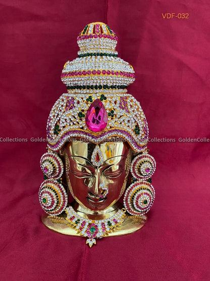 Decorative Brass Face Full Jewelry for Varalakshmi Vratham VDF-032 3