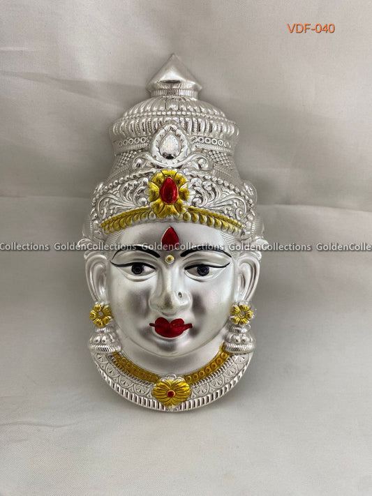 Decorative Varalakshmi German Silver Face for Vratham Pooja VDF-040