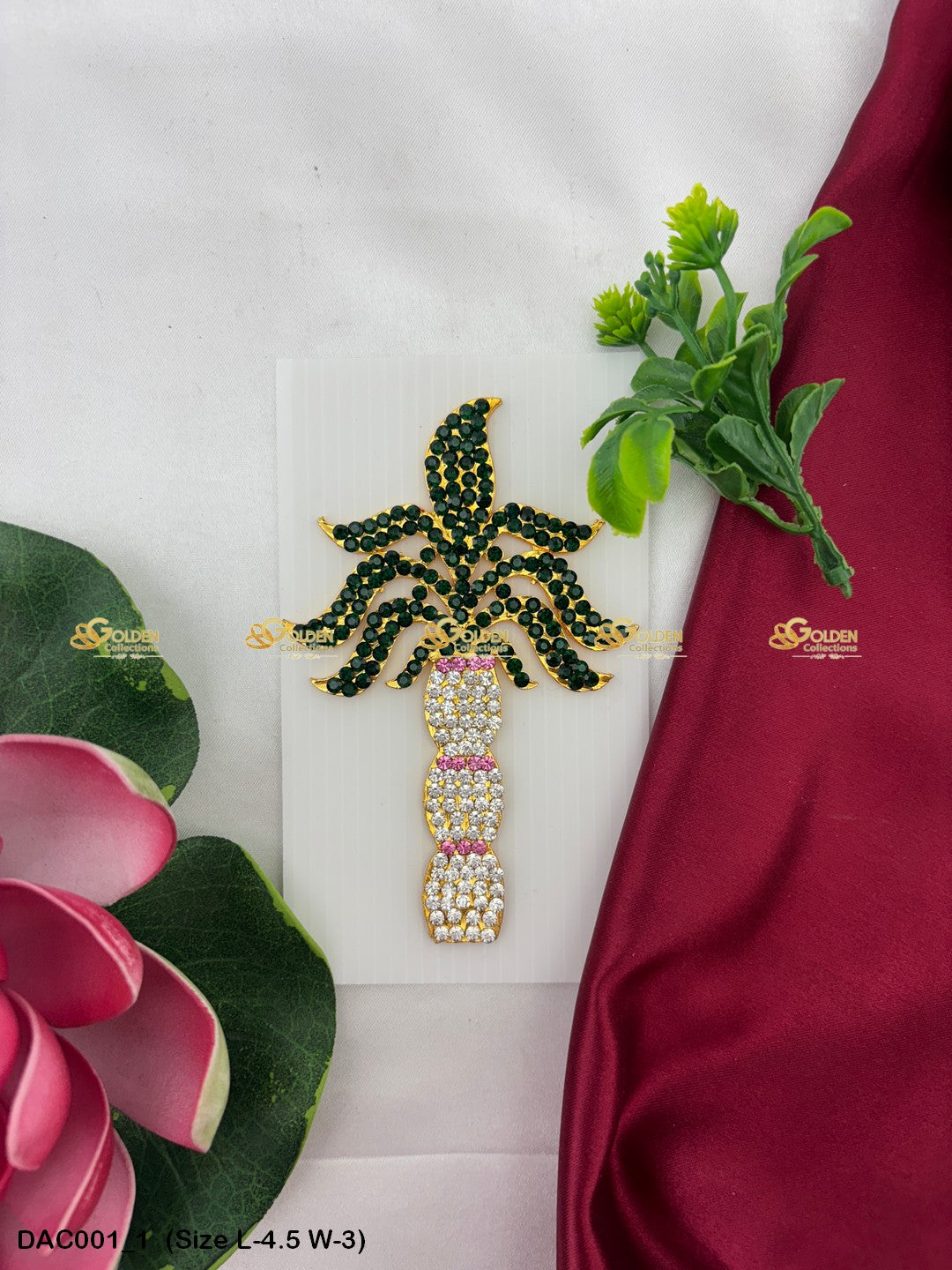 Deity Coconut Tree Traditional Decoration For Puja _ Temples Size: 4.5 x 3, Color: Multi, Style: Tree Image 1