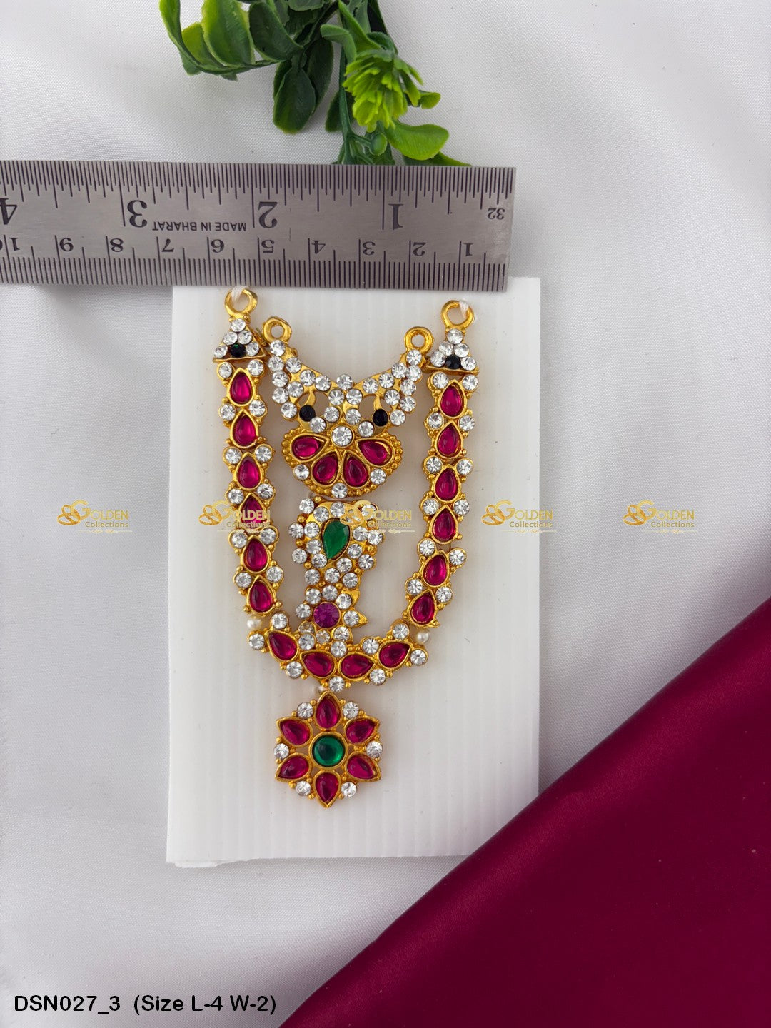 Deity Jewellery Goldencollections Size: 4 X 2, Color: Multi, Style: 2 Step Image 3