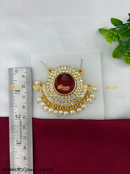 Deity Lockets Goldencollections Size: 1.5 x 2, Color: Maroon, Style: Pendant Image 003-3_2