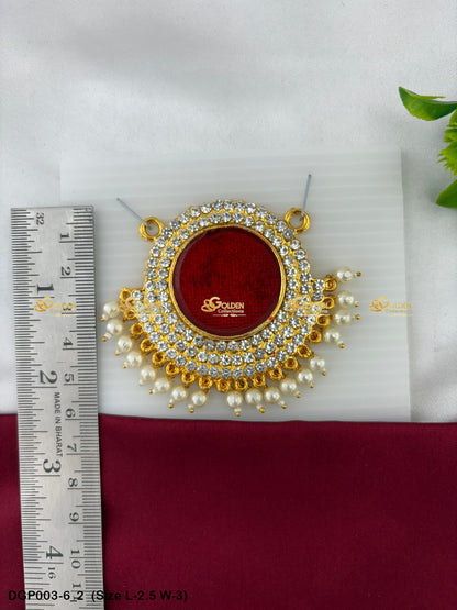 Deity Lockets Goldencollections Size: 1.5 x 2, Color: Maroon, Style: Pendant Image 003-6_2