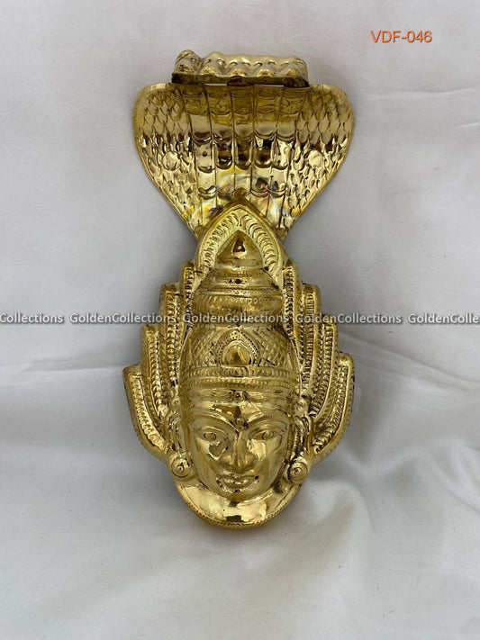 Divine Brass Face with Snake Kireetam for Goddess Lakshmi VDF-046