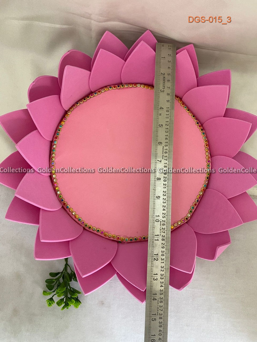 Divine Lotus Stand for Varalakshmi Vratham - Goldencollections DGS-015 3