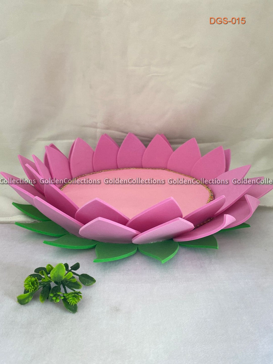 Divine Lotus Stand for Varalakshmi Vratham - Goldencollections DGS-015