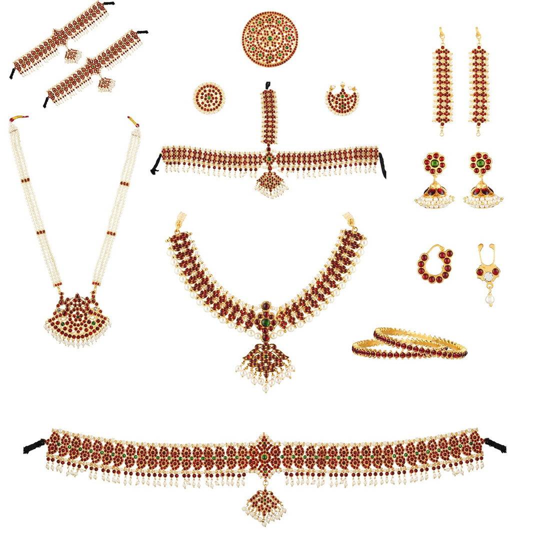 Buy Bharatanatyam Jewellery Set Goldencollections Golden Collections