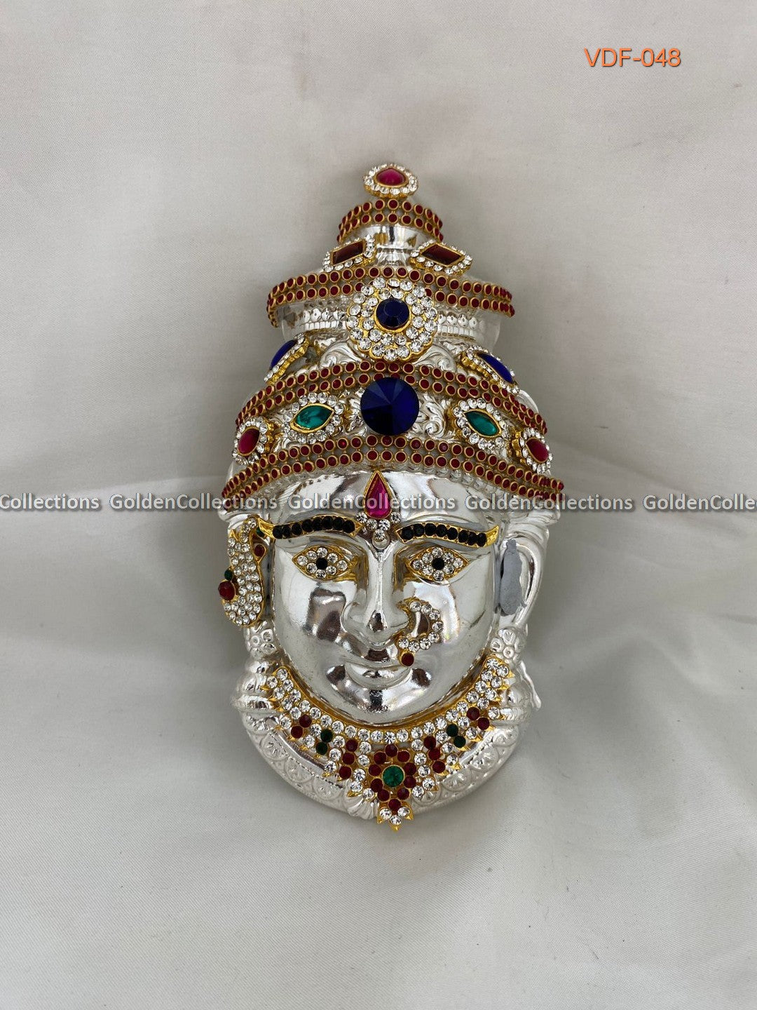 German Silver Face of Varalakshmi with Full Stone Jewellery VDF-048