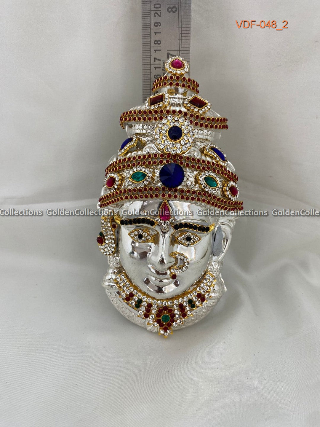 German Silver Face of Varalakshmi with Full Stone Jewellery VDF-048 2