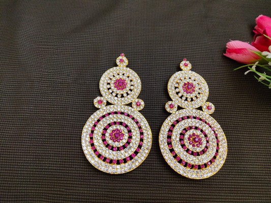 Hindu Goddess Amman Idol Karna Pathakam Earrings