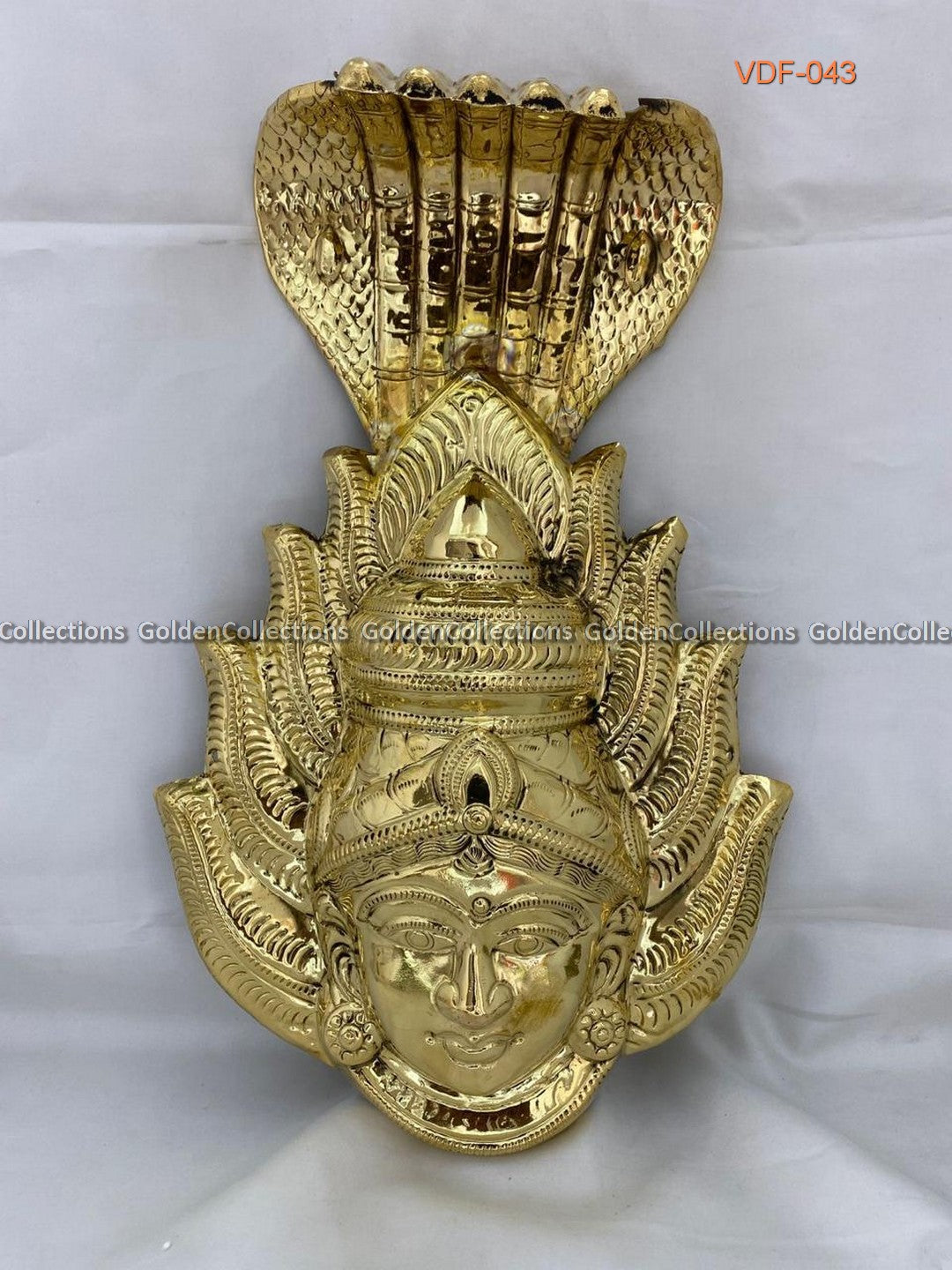 Goddess Brass Face with Snake Crown Varalakshmi Alankaram VDF-043