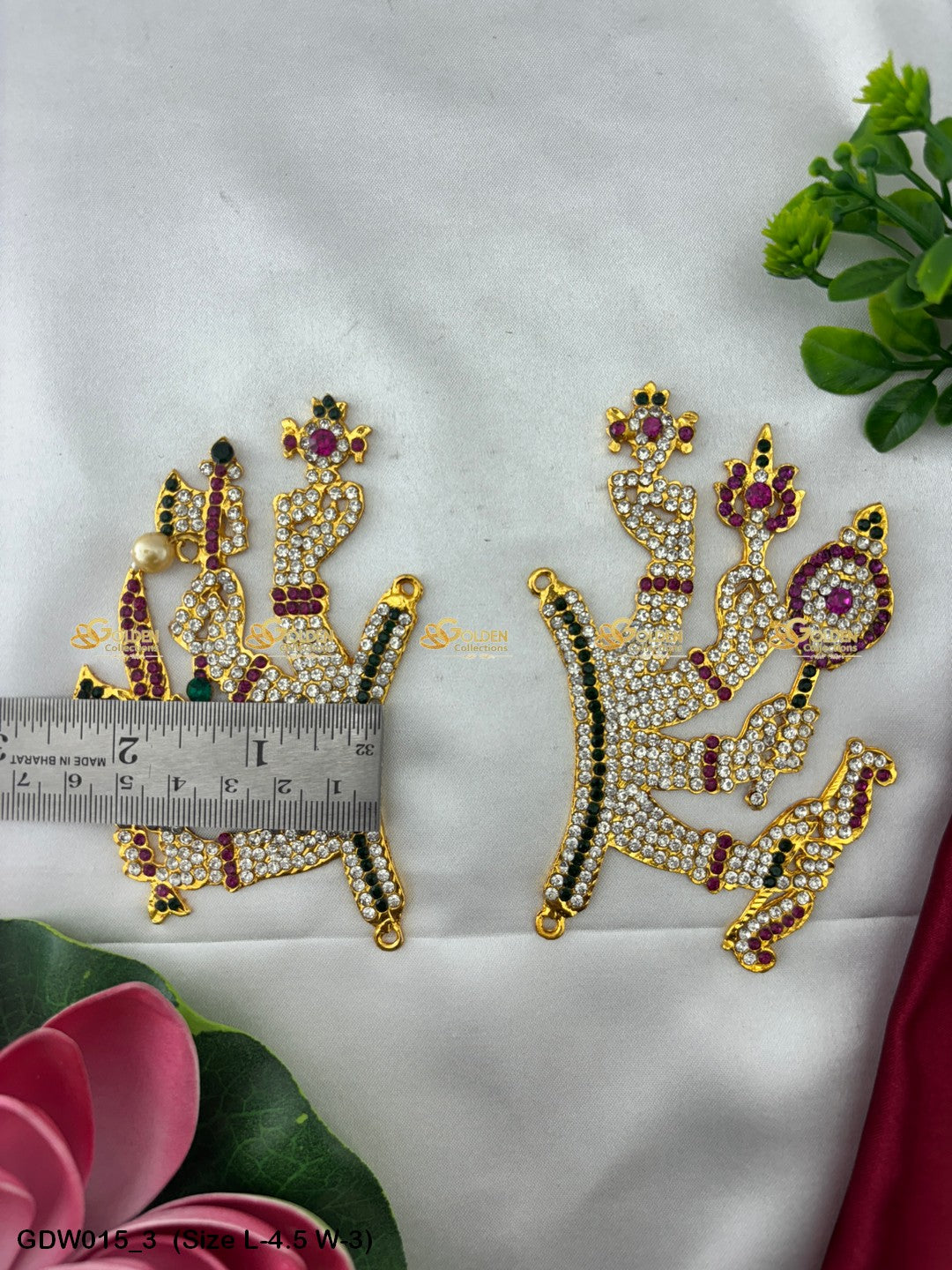 Goddess Durga Weapon Collection By Goldencollections Size: 4.5 x 3, Color: Multi, Style: Durga Hands Image 3