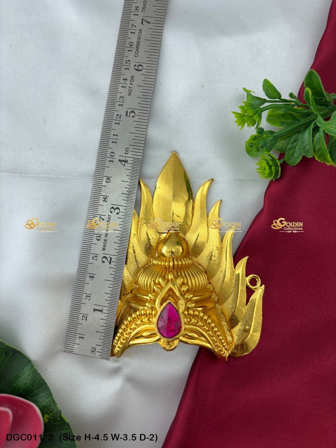 Gold Plated Deity Crown Mukuts - GoldenCollections DGC-011