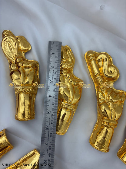 gold plated deity hands set hands with accessories for alankaram Size: 6.5 x 2.5, Color: Gold, Style: Hands Legs Image 5