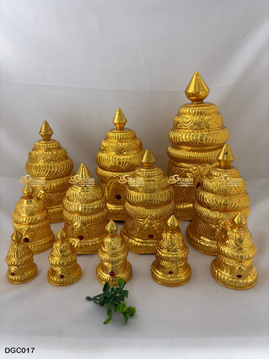 Gold Plated Full Crown for Hindu God Goddess By GoldenCollections