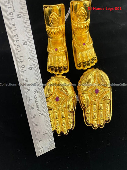 Gold Plated Hands and Legs Hastam Padam for Varalakshmi Doll | GoldenCollections 2