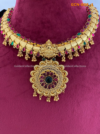 Gold Plated Short Necklace Design : Womens Jewelry Necklaces GoldenCollections 2