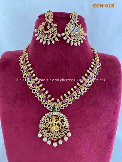 Gold Plated Set Design : Online Shopping One Gram Jewellery GoldenCollections 