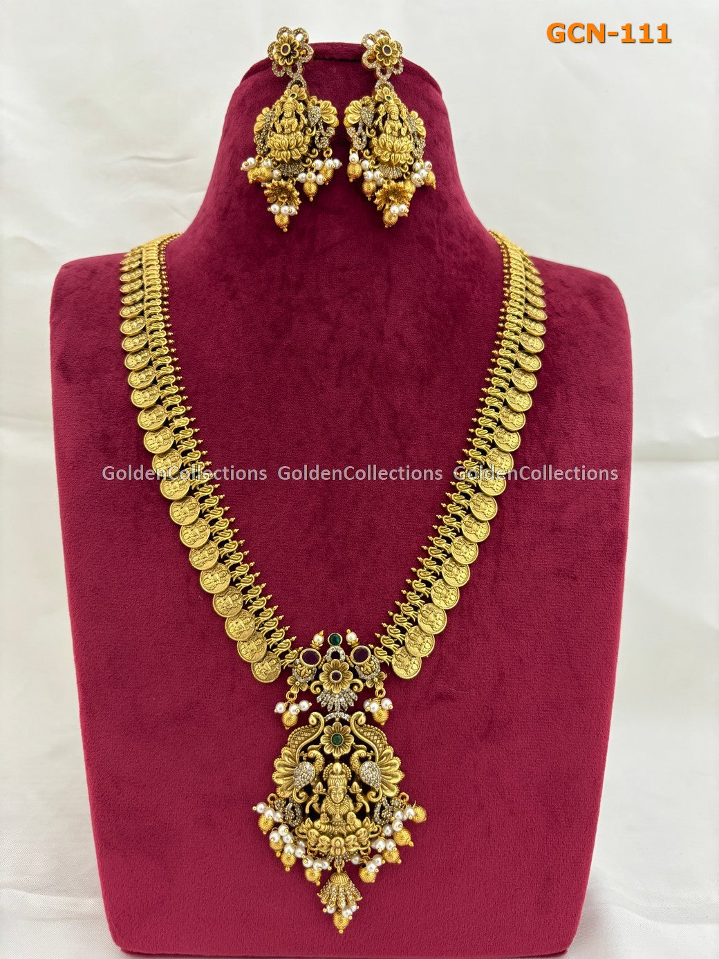 Kasu Malai : Kasula Haram In One Gram Gold Jewellery GoldenCollections 