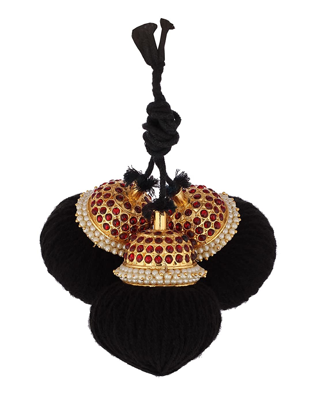  Bharatanatyam Hair Accessories Set - Pearl Embellishments