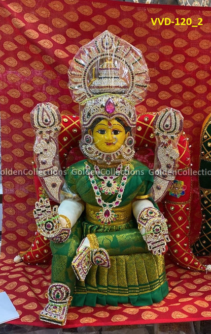 Lakshmi Amman Idol Full Jewellery For Varamahalakshmi Vratham 2