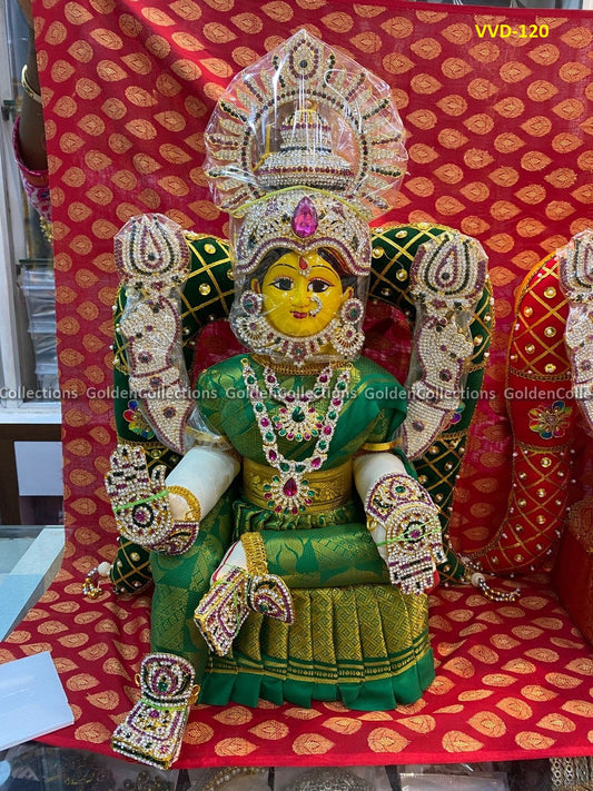 Lakshmi Amman Idol Full Jewellery For Varamahalakshmi Vratham