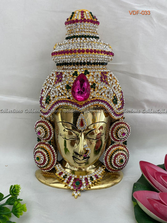 Lakshmi Ammavaru Brass Face for Pooja and Varalakshmi Vratham VDF-033