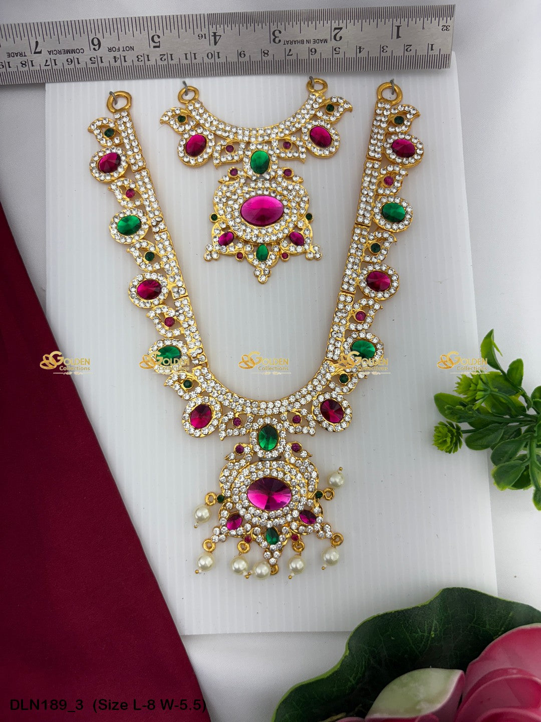 Long Haram Jewellery Elegance Redefined Size: 8 X 5.5, Color: Multi, Style: 2 Step Image 3