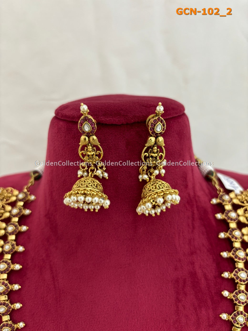 Long Necklace Design South Indian : Jewellery Design Set GoldenCollections 3