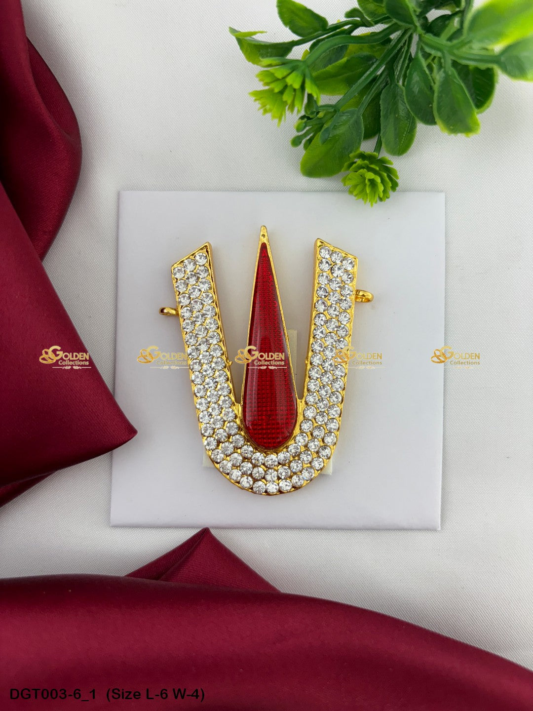 Lord Balaji Tilak Goldencollections Size: 6 x 4, Color: Multi, Style: Balaji Namam Image 1