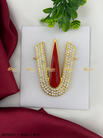 Lord Balaji Tilak Goldencollections Size: 7 x 5, Color: Multi, Style: Balaji Namam Image 1