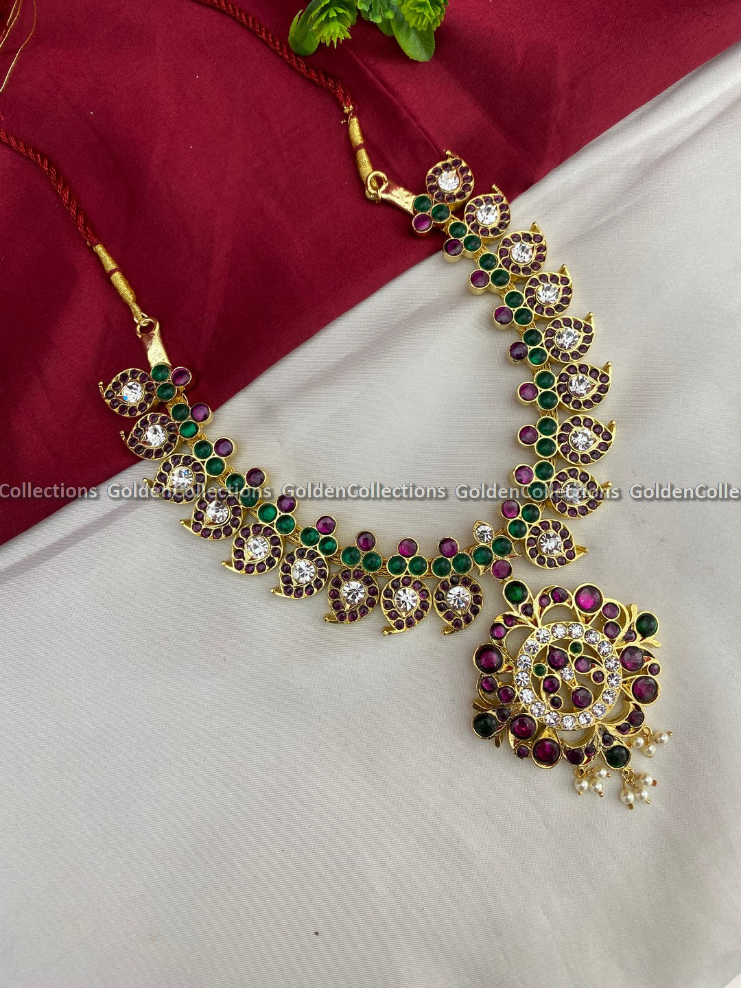 mango-design-kemp-short-necklace-for-bharatanatyam-bbn-022 2