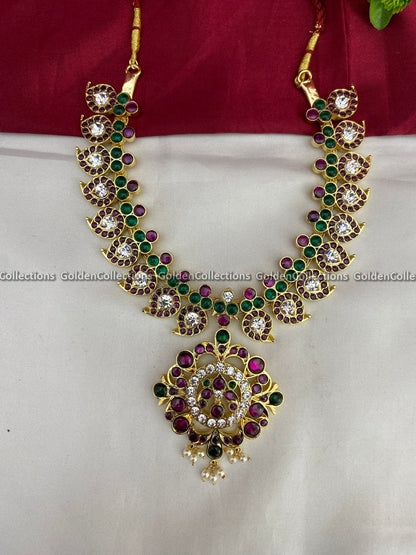 mango-design-kemp-short-necklace-for-bharatanatyam-bbn-022