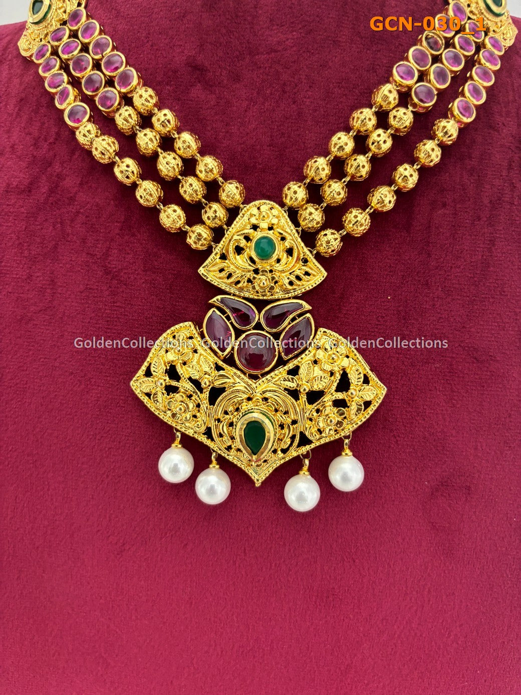 Necklace Set : Sky High Style Green Necklace Golden Collections 2