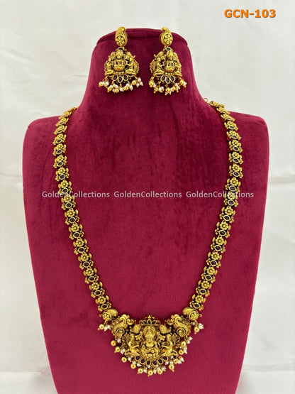 Necklaces In Style 2024 : Latest 1 Gram Gold Jewellery GoldenCollections 