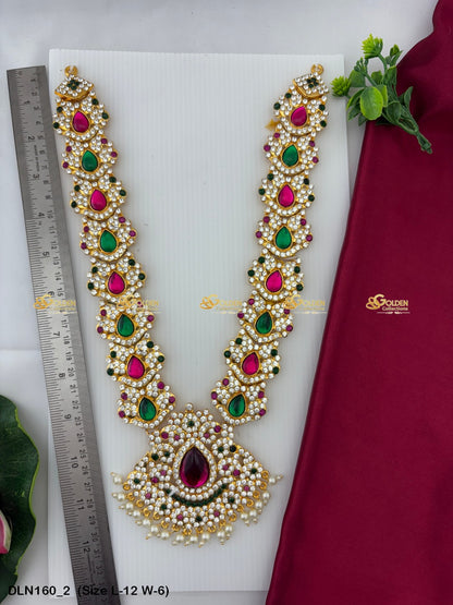 Ornate Temple Deity Long Necklace Timeless Beauty Size: 12 X 6, Color: Multi, Style: 1 Step Image 2