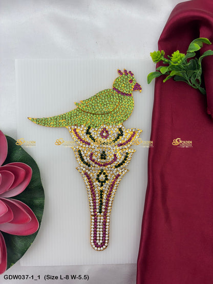 Parrot Symbolism In Goddess Imagery Goldencollections Size: 8 x 5.5, Color: Green, Style: Parrot Image 1