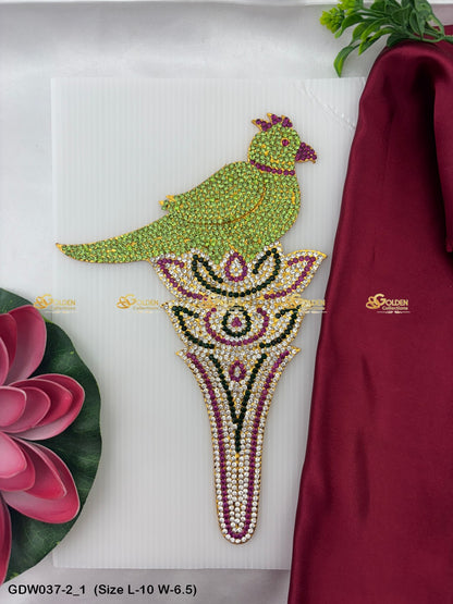 Parrot Symbolism In Goddess Imagery Goldencollections Size: 10 x 6.5, Color: Green, Style: Parrot Image 1