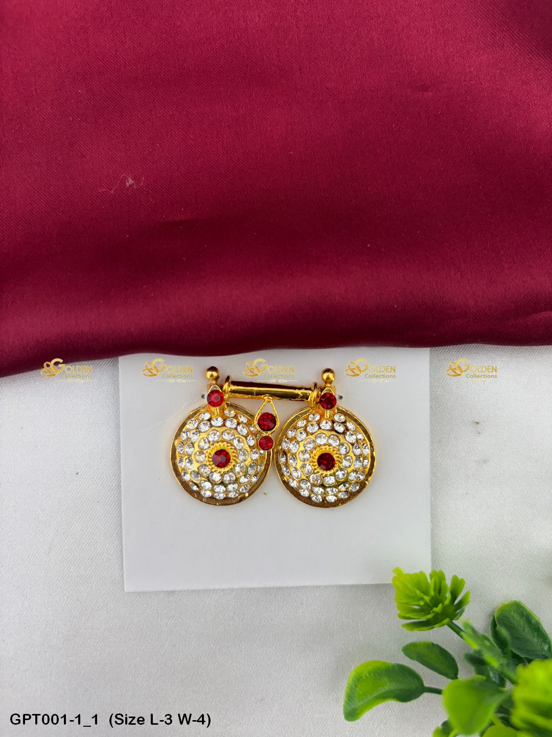 pustal thadu for god goddess divine mangalsutra goldencollections Size: 3 x 4, Color: White, Style: Mangal Sutram Image 1