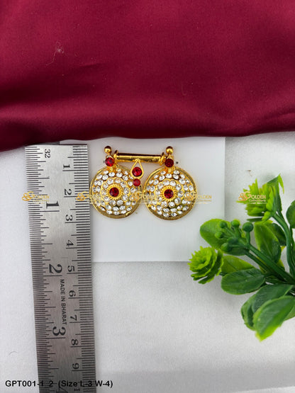 pustal thadu for god goddess divine mangalsutra goldencollections Size: 3 x 4, Color: White, Style: Mangal Sutram Image 2