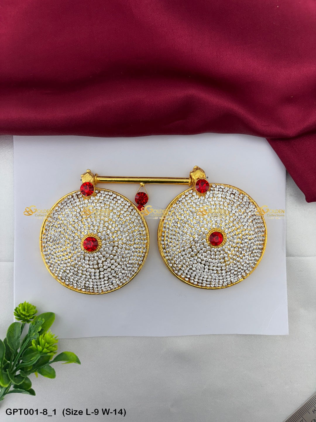 pustal thadu for god goddess divine mangalsutra goldencollections Size: 9 x 14, Color: White, Style: Mangal Sutram Image 1