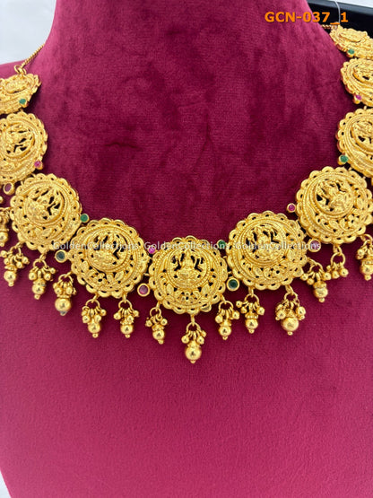 Ruby Necklace : Trendy Gold Plated Necklaces 2024 GoldenCollections 2